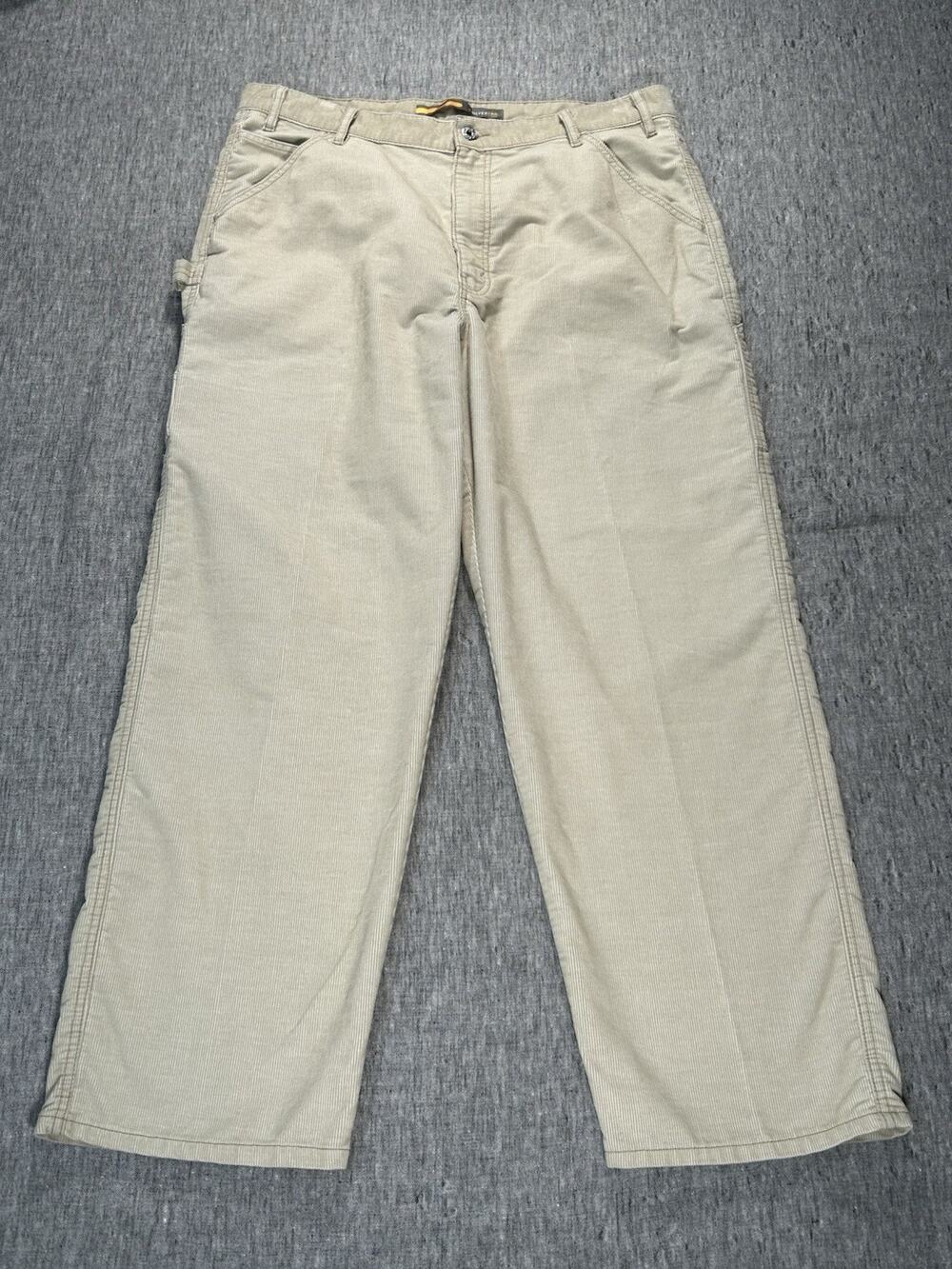 Vintage Levis SilverTab Carpenter Corduroy Pants Mens 38x32 Beige Streetwear
